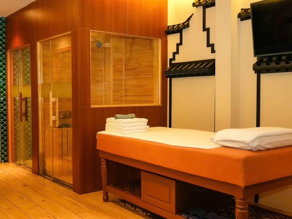 Xông hơi riêng trong phòng Super VIP